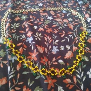 Sunflower necklace